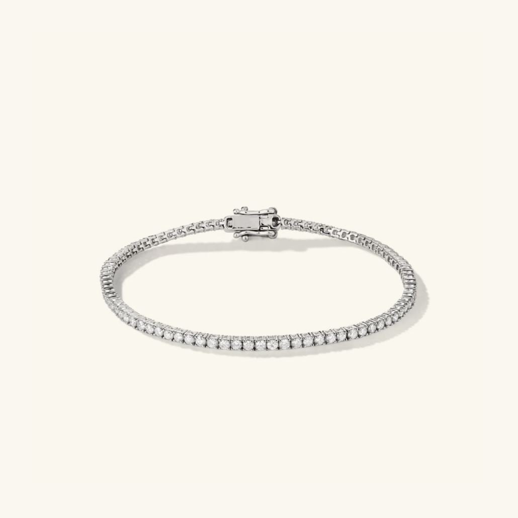 EWYA Echt D Farbe Volle 2/2,5/3/4/5/6,5mm Moissanite Tennis Armband Für Frauen S925 Überzogene 18K Rose Gold Diamant Link Armbänr  36