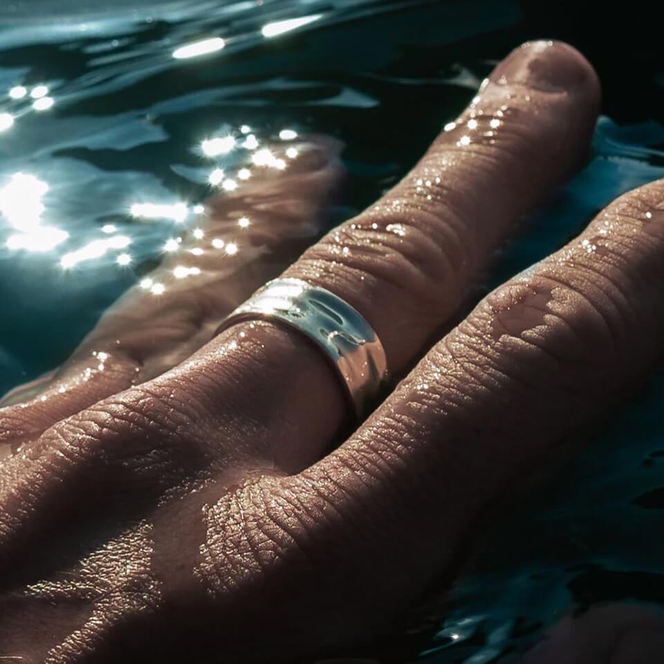 Textured Open Band Men