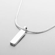 Square Chain Pendant Necklace Men