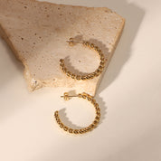 Twisted Hoop Earrings