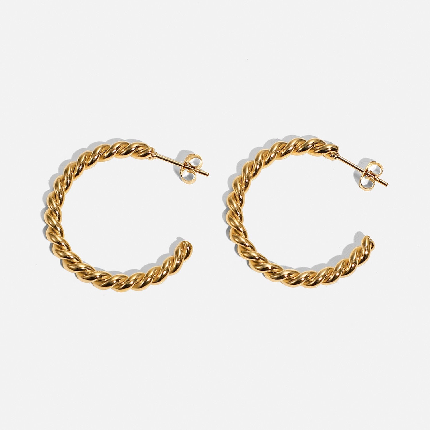 Twisted Hoop Earrings - Women's Earrings - Someone & HerOwn