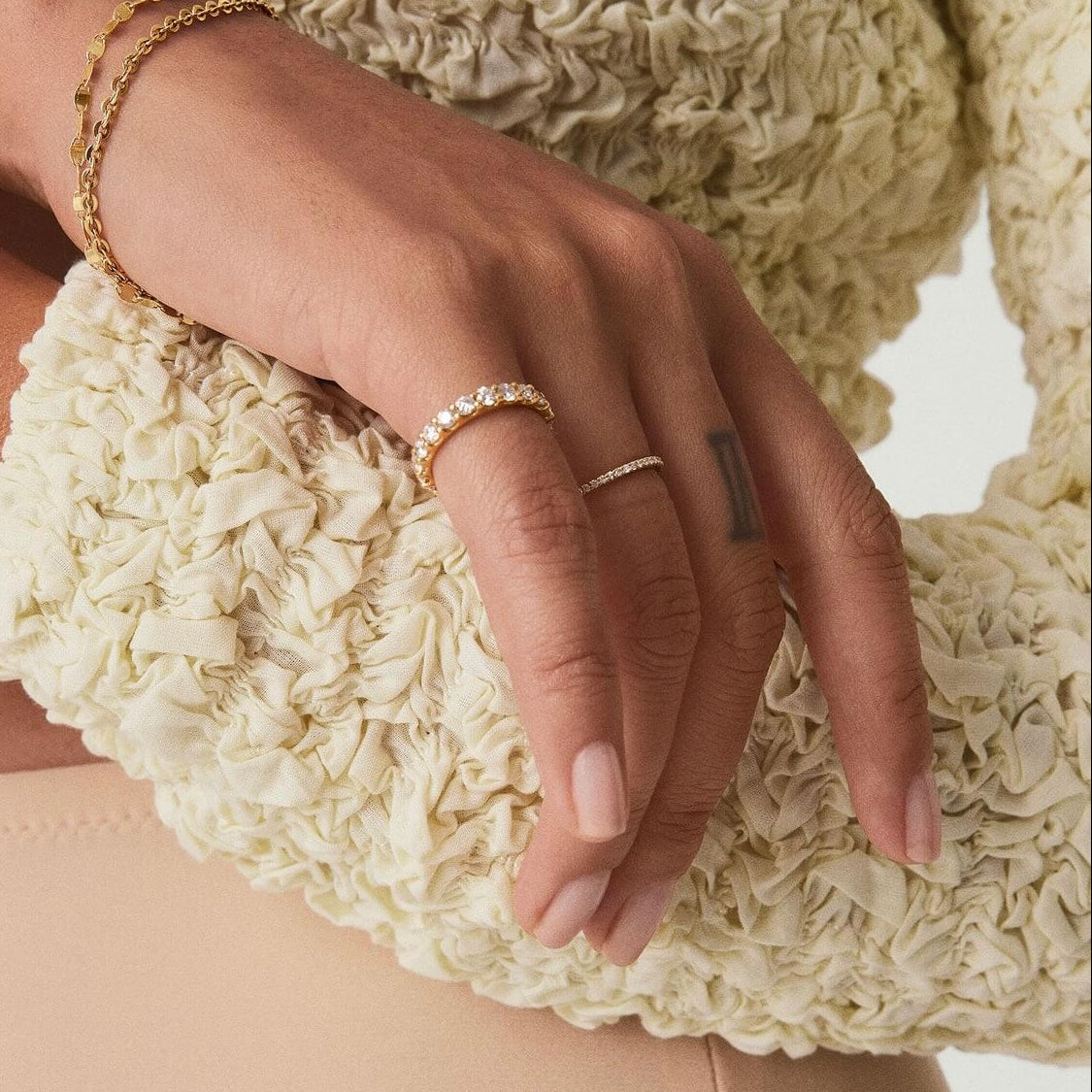 1.5mm Moissanite Slim Eternity Ring - Women's Rings - Someone & HerOwn