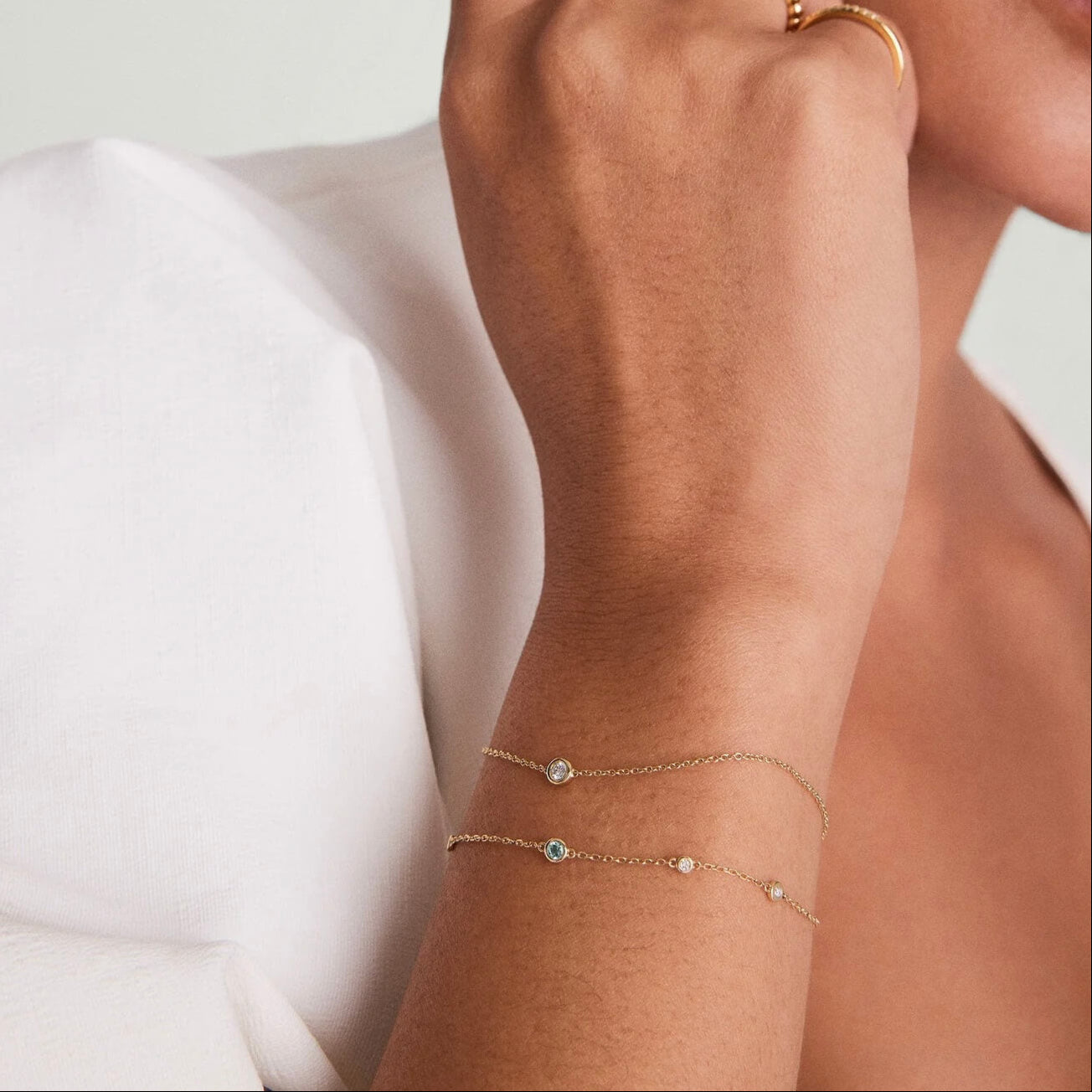 Solo Moissanite Bracelet