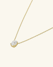 Oval Cut Moissanite Necklace
