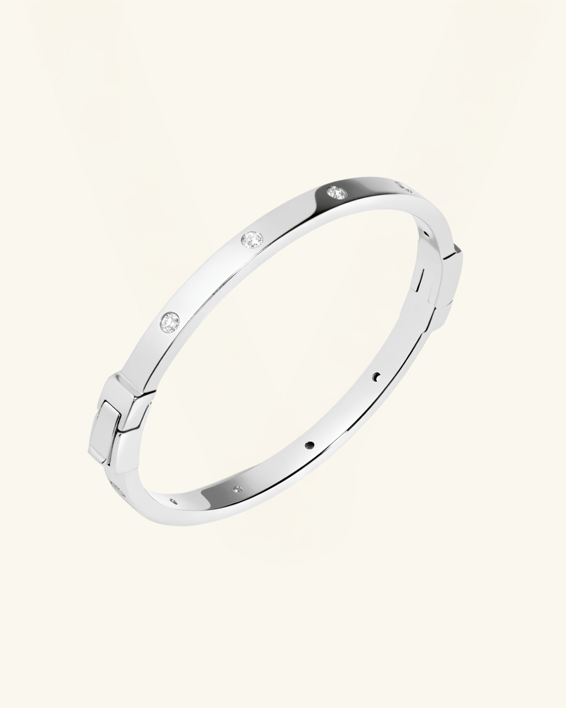 Moissanite Station Bangle