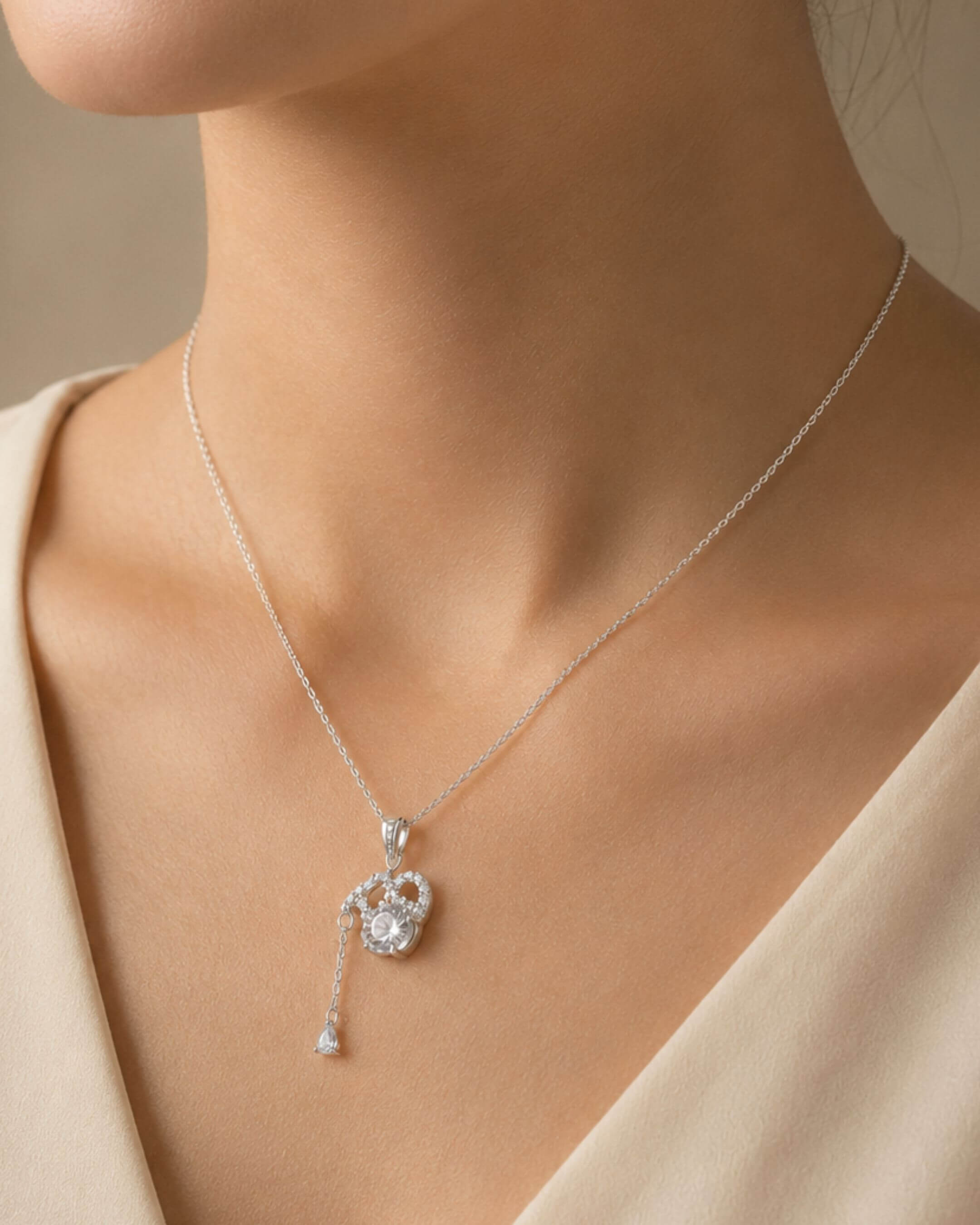 Zodiac Sign Moissanite Necklace