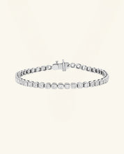 Asscher Cut Bezel Moissanite Tennis Bracelet