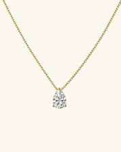 Pear Cut Moissanite Necklace