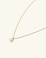 Pear Cut Moissanite Necklace