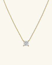Princess Cut Moissanite Necklace