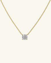 Cushion Cut Moissanite Necklace