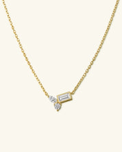 Moissanite Cluster Necklace