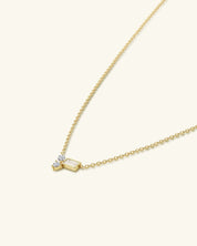 Moissanite Cluster Necklace