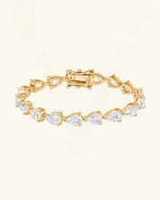 Pear Cut Moissanite Tennis Bracelet