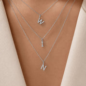 Moissanite Letter Necklace