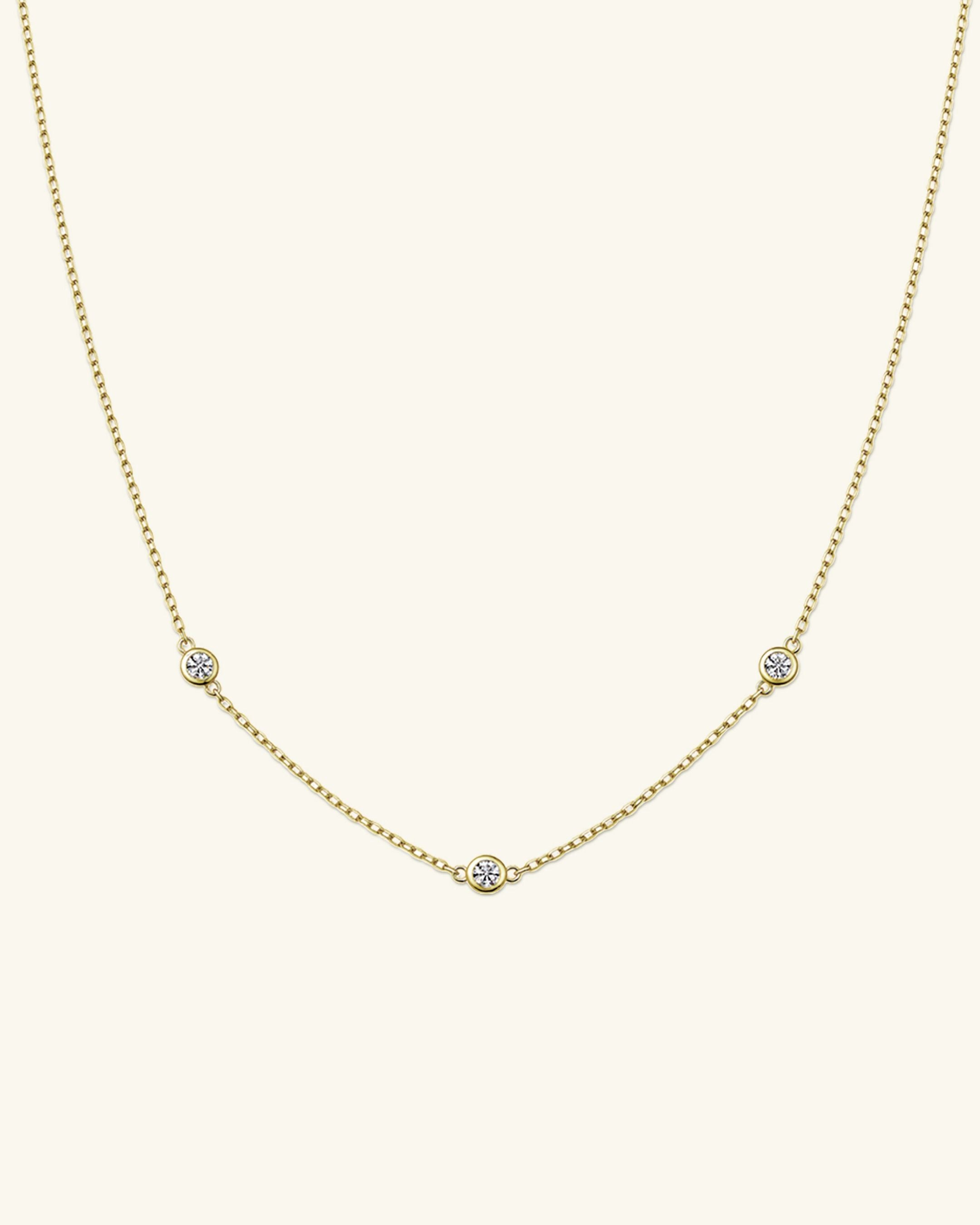 Moissanite Satellite Necklace