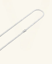Bezel Moissanite Tennis Necklace 4mm