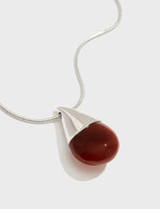 Two-Tone Agate Teardrop Necklace - Women's Necklaces - Someone & HerOwn