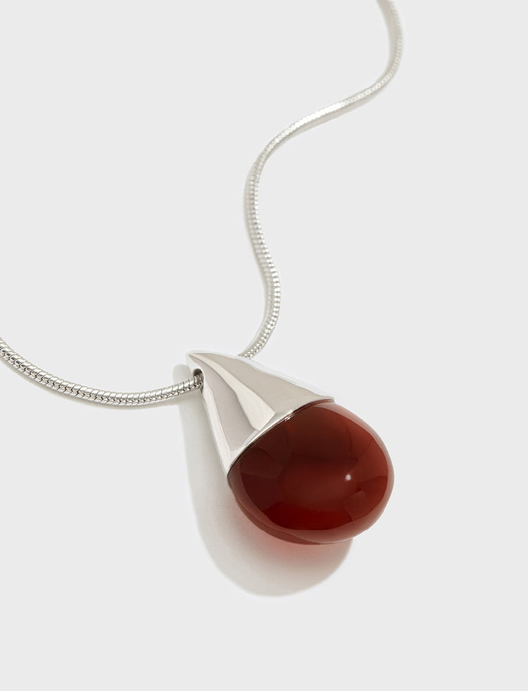 Two-Tone Agate Teardrop Necklace - Women's Necklaces - Someone & HerOwn