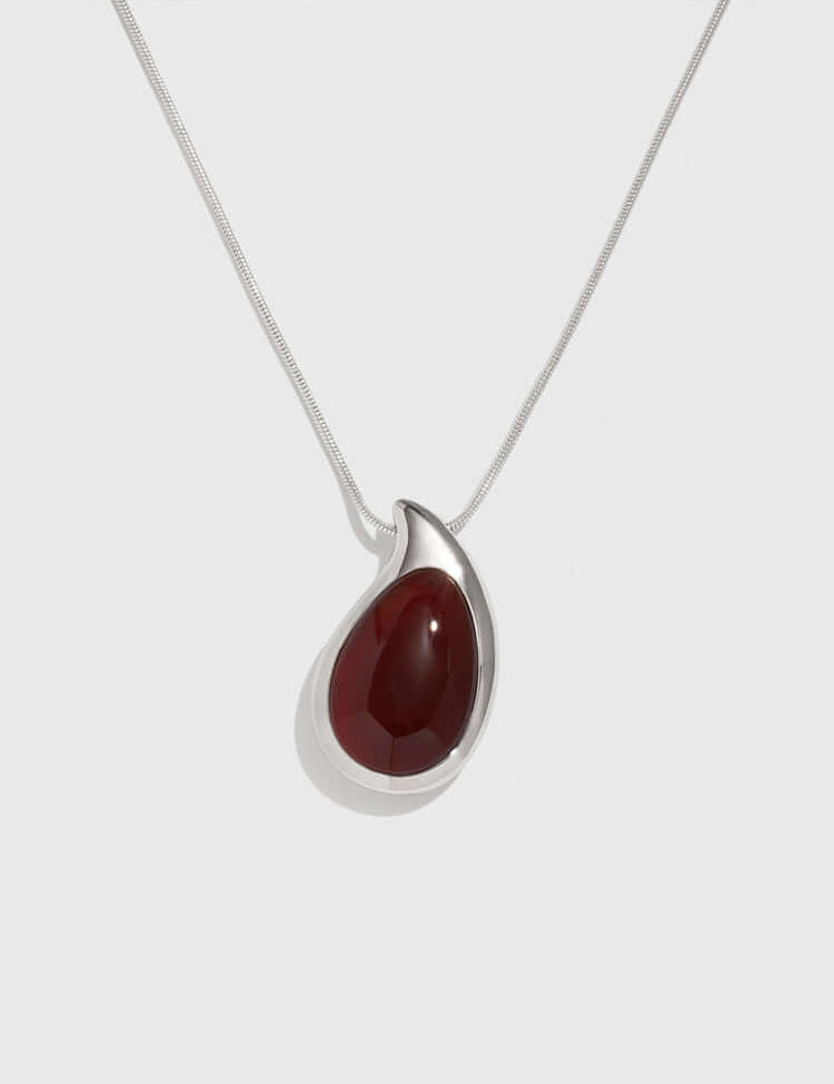 Agate Teardrop Necklace - Women's Necklaces - Someone & HerOwn