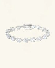 Pear Cut Moissanite Tennis Bracelet