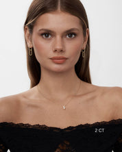 Marquise Cut Moissanite Necklace