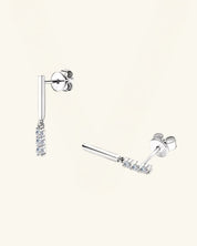 Bar Drop Moissanite Earrings