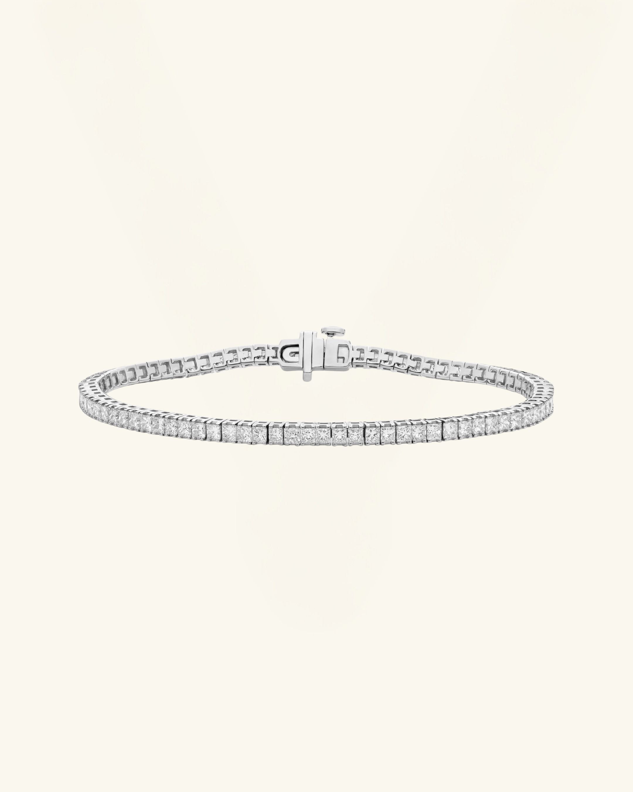 Princess Cut Moissanite Tennis Bracelet 2mm