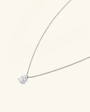 Pear Cut Moissanite Necklace