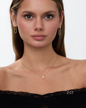 Marquise Cut Moissanite Necklace
