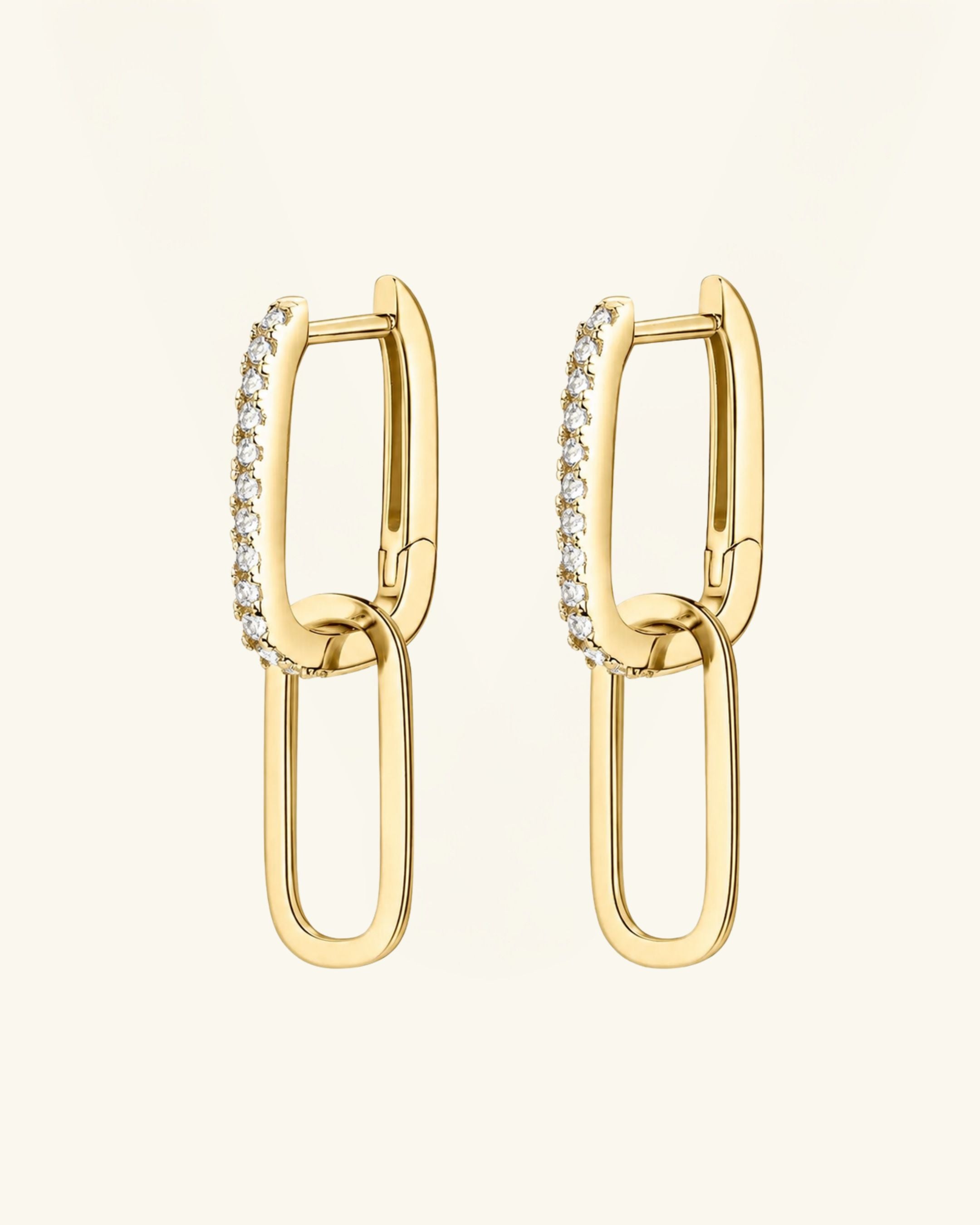 Multiway Pavé Link Moissanite Earrings