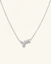 Moissanite Cluster Necklace
