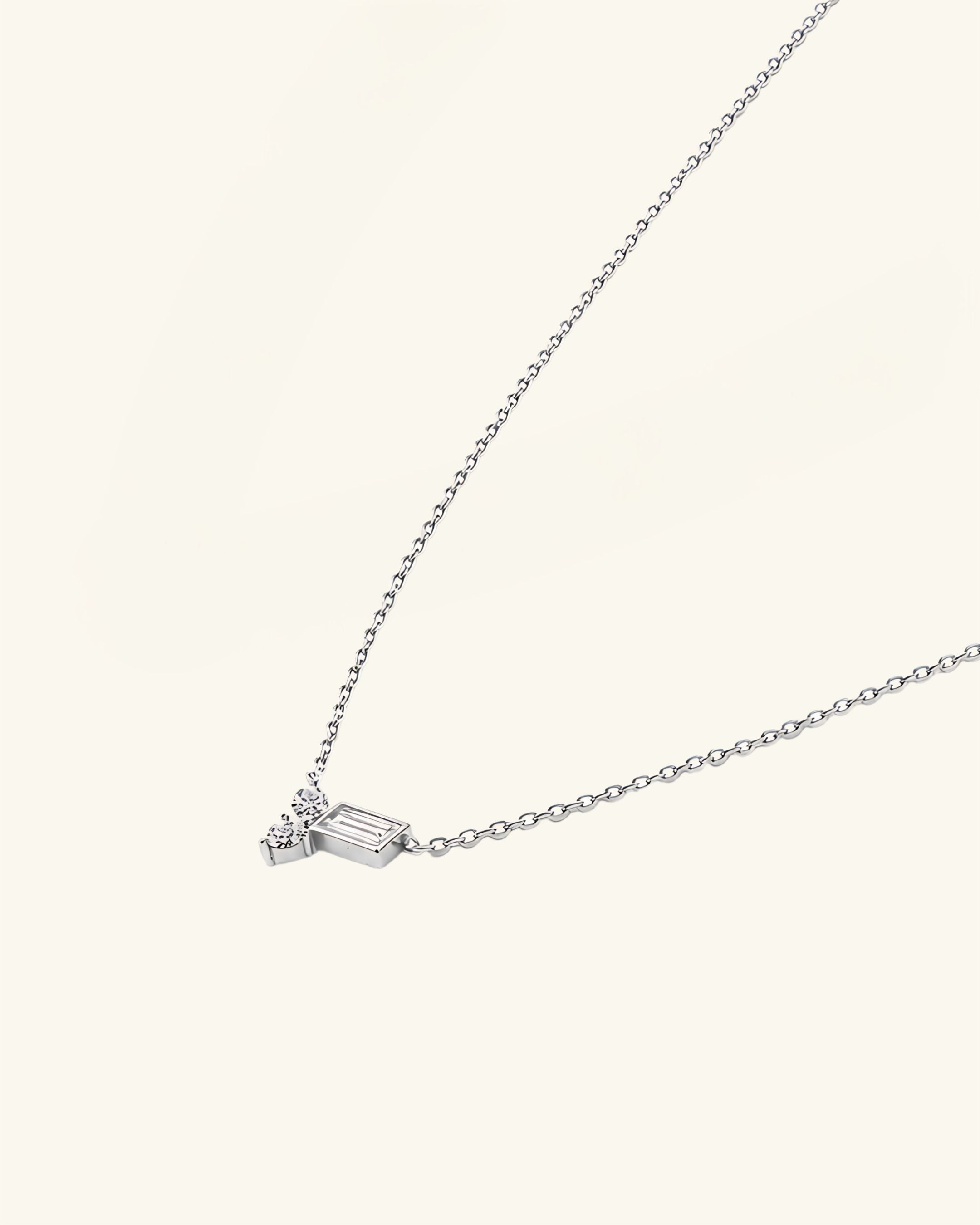 Moissanite Cluster Necklace