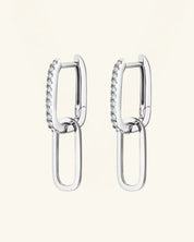 Multiway Pavé Link Moissanite Earrings