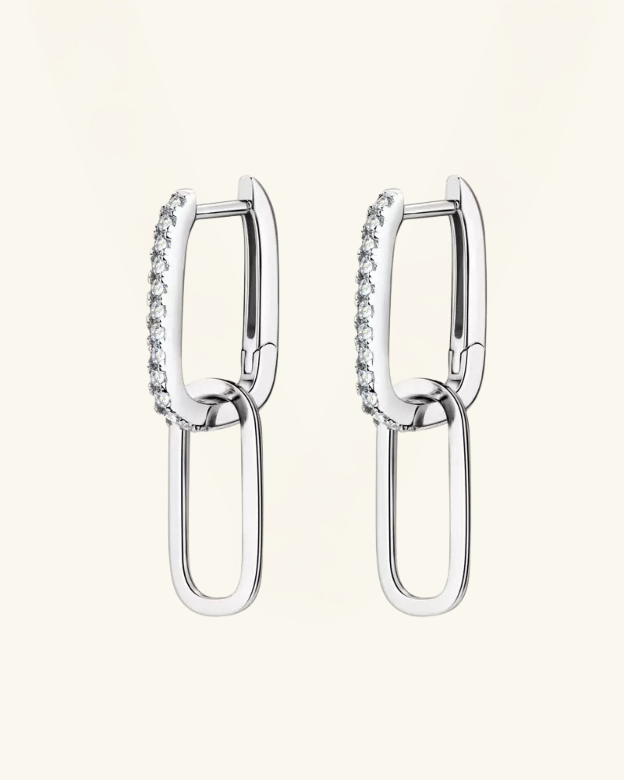 Multiway Pavé Link Moissanite Earrings