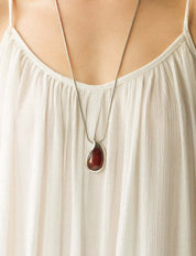 Agate Teardrop Necklace - Women's Necklaces - Someone & HerOwn