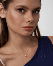 Pear Cut Moissanite Necklace