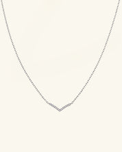 Pavé Moissanite Wishbone Necklace
