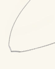 Pavé Moissanite Wishbone Necklace
