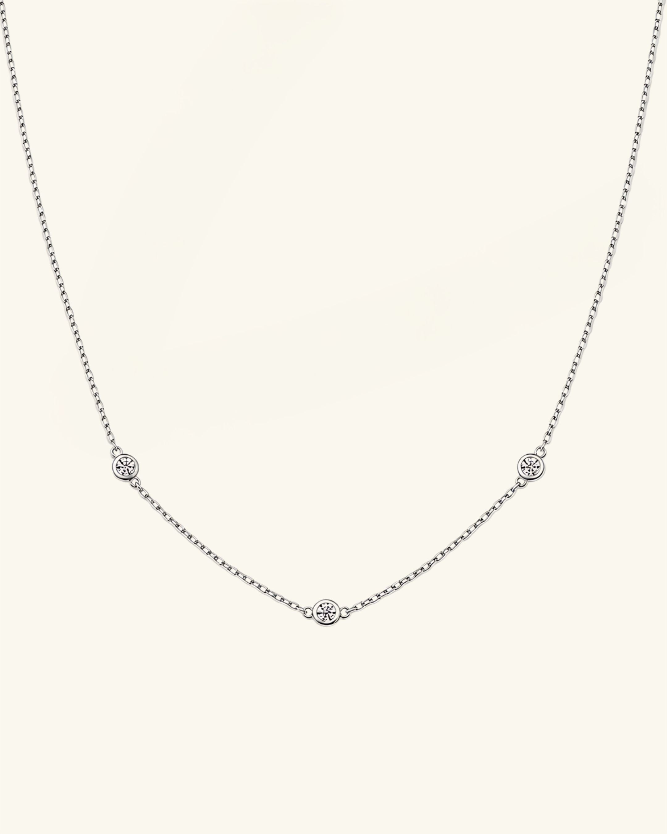 Moissanite Satellite Necklace