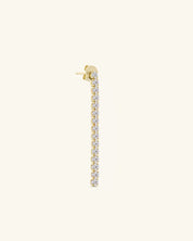 Moissanite Tennis Drop Earrings