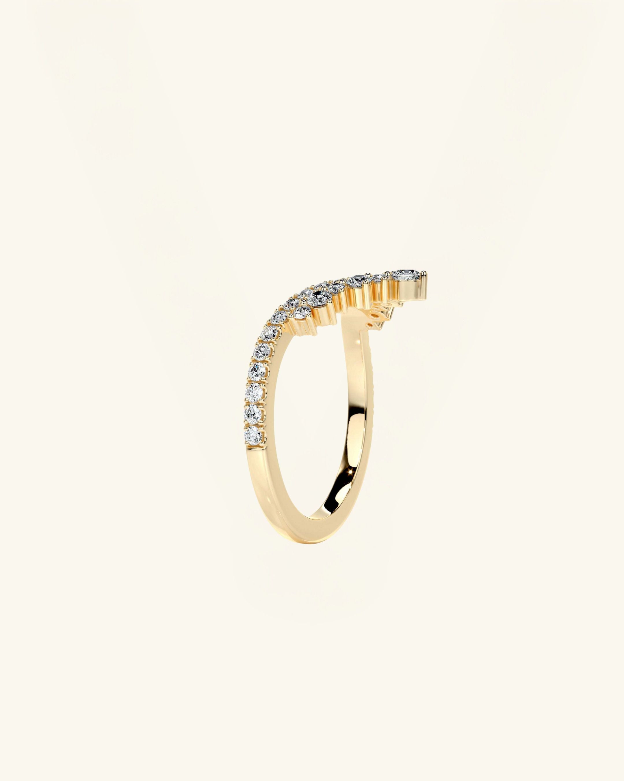 Crown Moissanite Ring