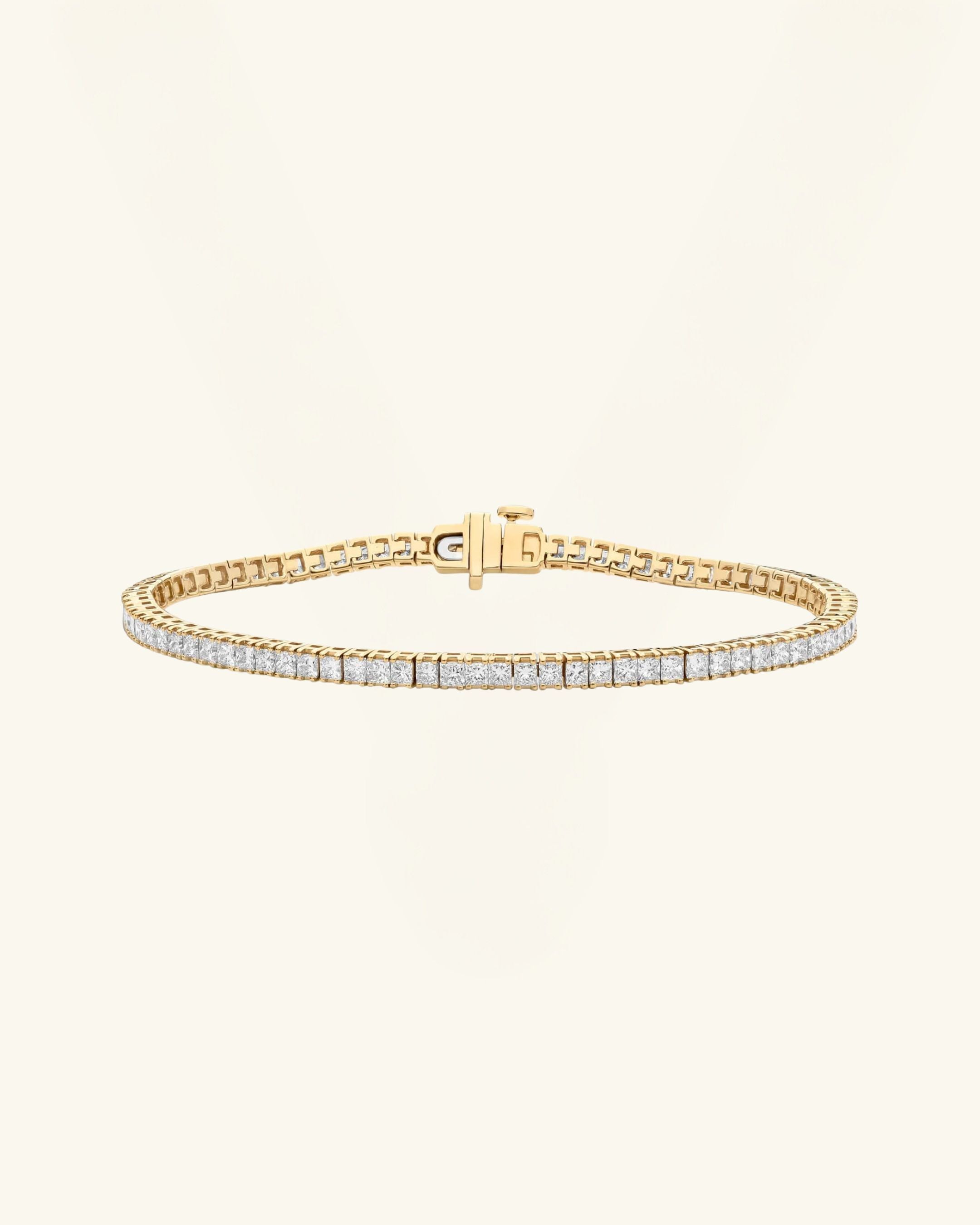 Princess Cut Moissanite Tennis Bracelet 2mm