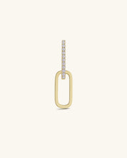 Multiway Pavé Link Moissanite Earrings