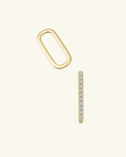 Multiway Pavé Link Moissanite Earrings