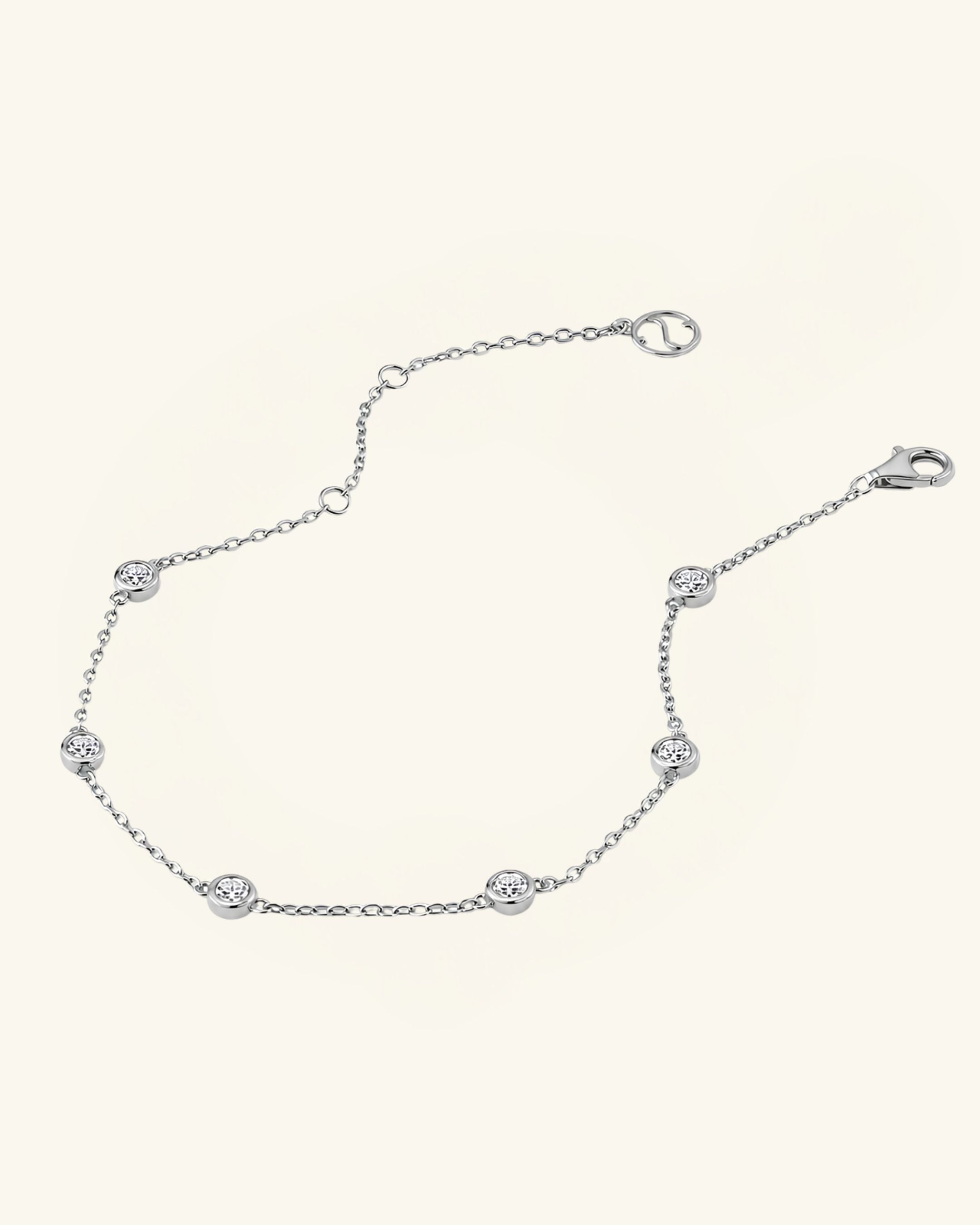 Multi Moissanite Station Bracelet