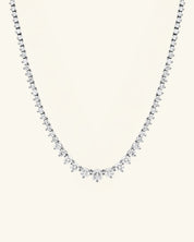 Graduated Moissanite Tennis Necklace 2mm