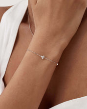 Moissanite Lotus Bracelet