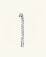 Moissanite Tennis Drop Earrings