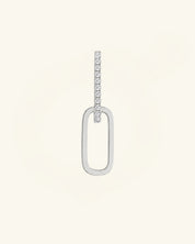 Multiway Pavé Link Moissanite Earrings